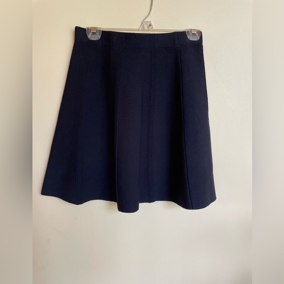 NWT Zara Basics Navy Knit Circle/ Skater Skirt M - Picture 7 of 9